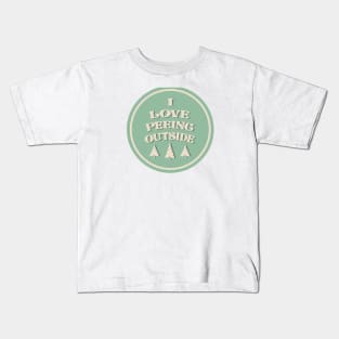 I Love Peeing Outside Kids T-Shirt